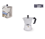 Cafetera Italiana 3 tazas de aluminio - QUTTIN
