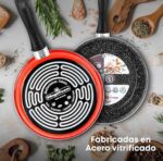 MAGEFESA Juego de 2 Sartenes Vitrinor 20/24 - Antiadherente, Aptas para Todo tipo de Cocina