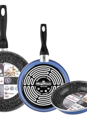 SET DE 3 SARTENES AZULES MAGEFESA VITRINOR 20/24/28 - ¡Ideal para tu cocina!