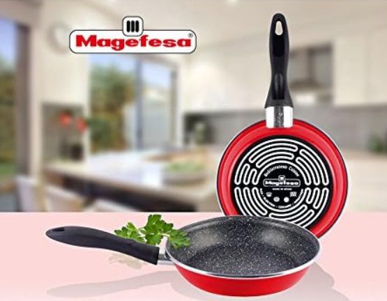 SET 3 SARTENES K2 ROJO 20/24/28 VITRINOR MARCA MAGEFESA