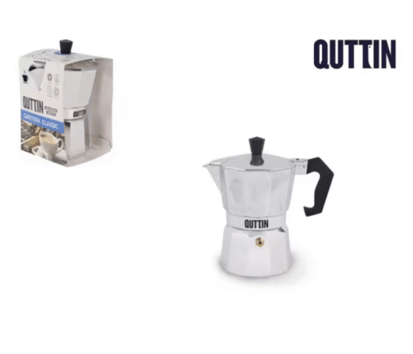 Cafetera italiana de aluminio 6 tazas MARCA QUTTIN