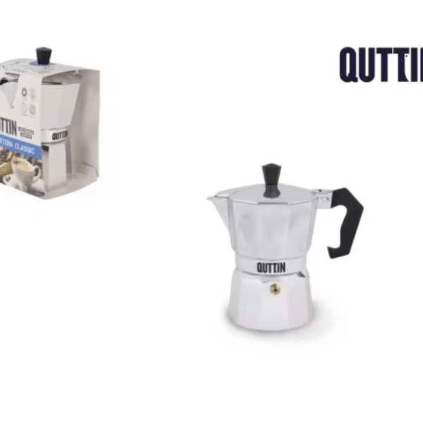 Cafetera italiana de aluminio 6 tazas MARCA QUTTIN
